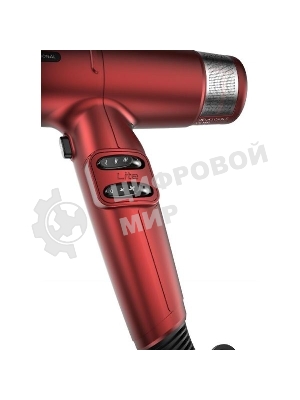 Фен GA.MA IQ LITE красный, 1600 Вт, компактный, ионизация