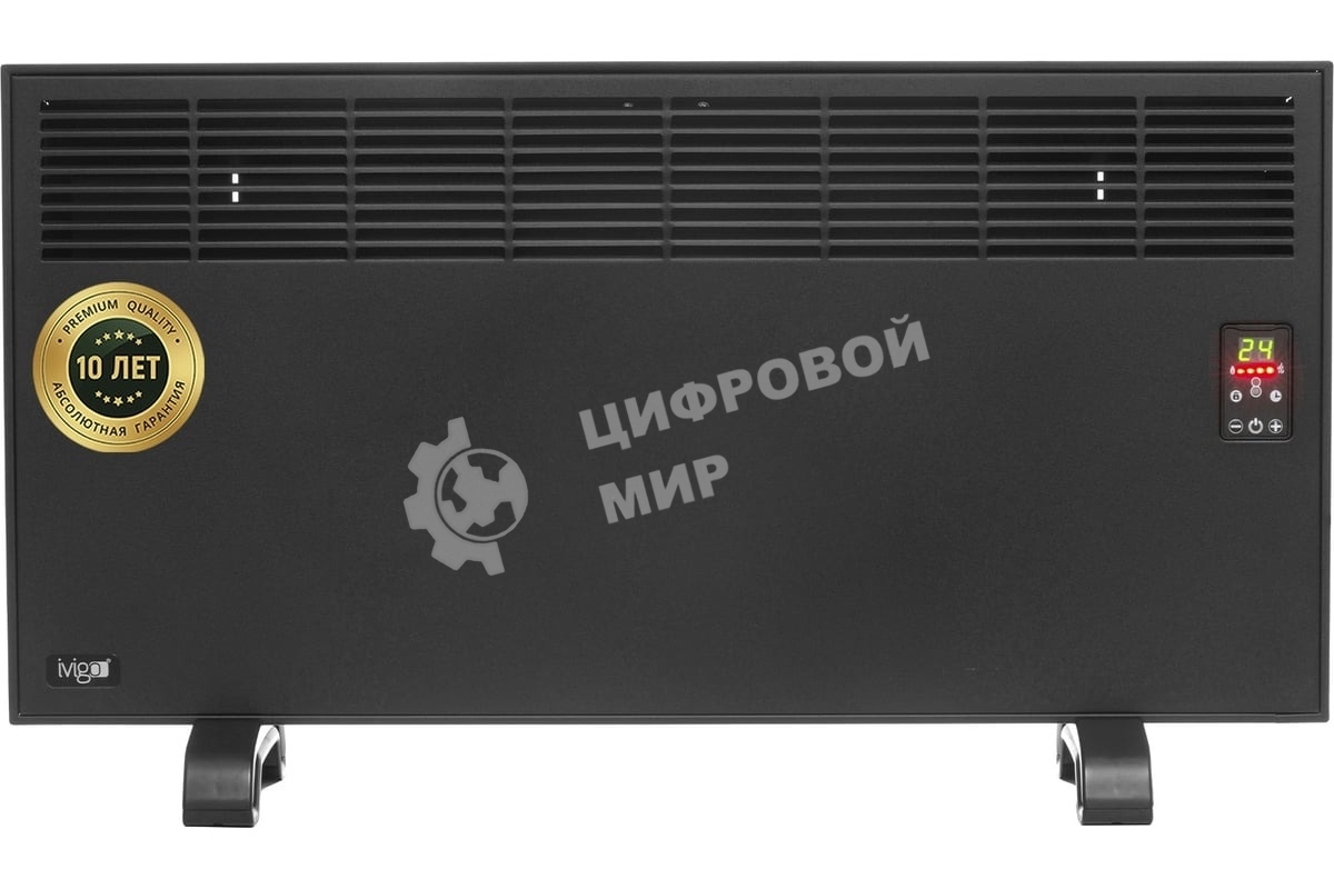 Конвектор электрический iVigo EPK4590E25 2500Вт черный матовый