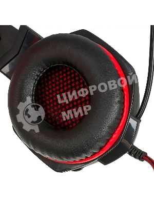 Игровые стереонаушники с микрофоном SVEN AP-G988MV, черный-красный Игровые стереонаушники с микрофоном SVEN AP-G988MV, черный-красный