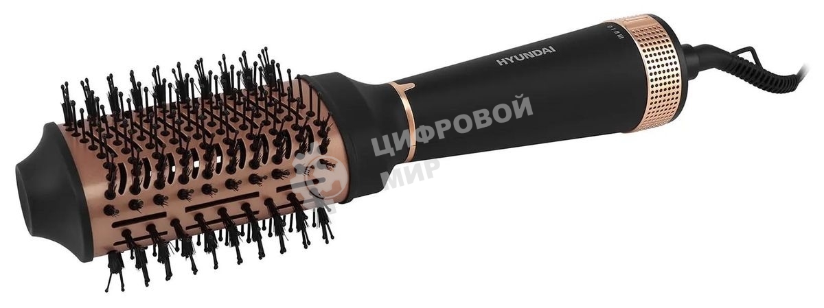Фен-щетка Hyundai H-HB0115 черный, 1200 Вт, ионизация