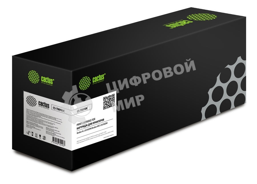 Картридж лазерный Cactus CS-TN910C голубой (9000 стр.) для Brother HL-L9310CDW/Brother MFC-L9570CDW