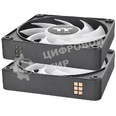 Вентилятор для корпуса Thermaltake CT140 EX Sync ARGB 140х140x25 черный 4-pin 30.7дБ (упак.:3шт) (CL-F182-PL14SW-A) Ret