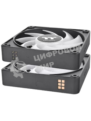 Вентилятор для корпуса Thermaltake CT140 EX Sync ARGB 140х140x25 черный 4-pin 30.7дБ (упак.:3шт) (CL-F182-PL14SW-A) Ret