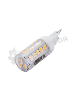 Лампа светодиодная JazzWay PLED-G9 5Вт капсульная 2700К теплый белый G9 320 лм 220-230В