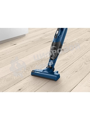 Пылесос вертикальный Bosch BCHF 2MX20 синий, питание от аккумулятора, 150 Вт, уборка сухая, пылесборник 0.4 л