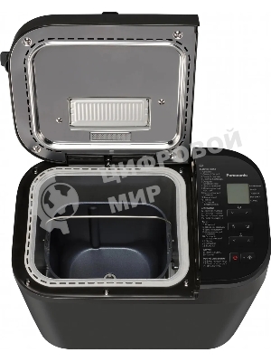 Хлебопечка Panasonic SD-R2530KTS черный, 550 Вт, программ - 28 шт, вес выпечки - 1.1 кг