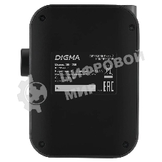 Автомобильный компрессор Digma QBK-120B черный, шланг 0.2м