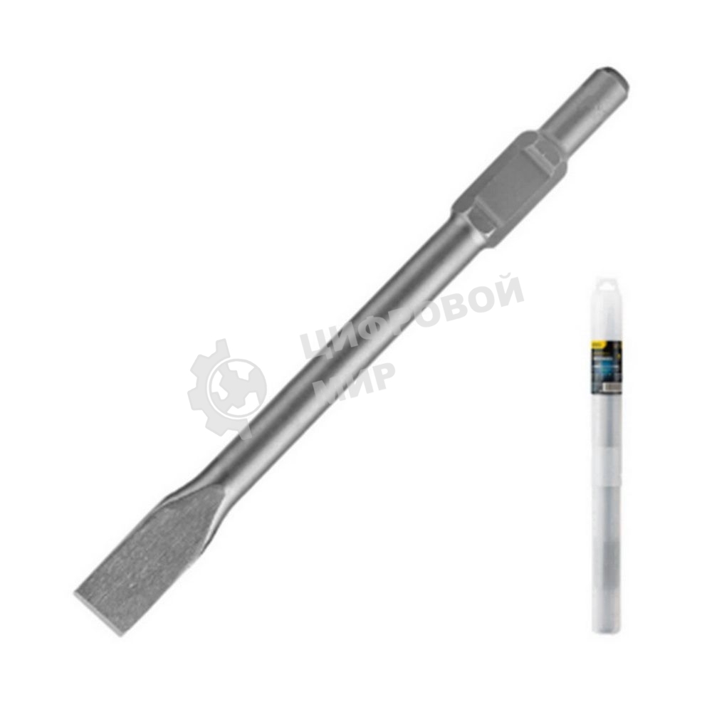 Долото плоское Deli DH-HBZ35410-E1 HEX30, 30x410x35мм, 40Cr