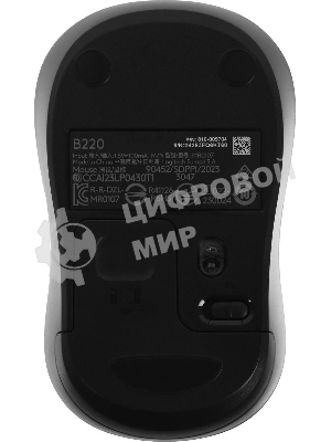 Мышь беспроводная Logitech B220 Silent черный, 1000 dpi, радиоканал, USB, кнопки - 3