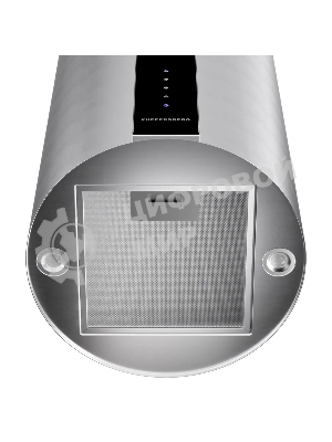 Вытяжка Kuppersberg, цилиндрическая, настенная, 35 см, сенсорное управление, таймер, отвод/рециркуляция, 3 скорости, производительность 850 м3/ч, LED освещение, обратный клапан, уровень шума 68 дБ, угольный фильтр CF110 (опция), цвет нержавеющая сталь