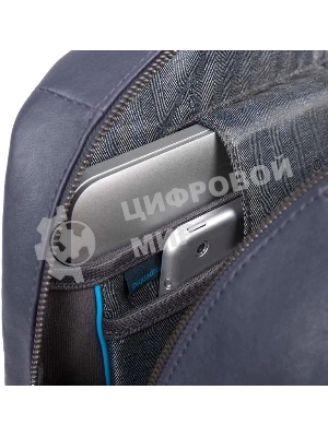 Рюкзак Piquadro Black Square CA4762B3/BLU4, кожа, темно-синий