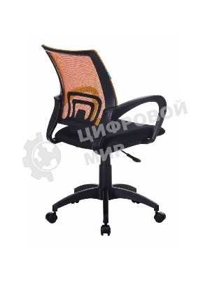 Кресло Бюрократ CH-695NLT оранжевый/черный, сетка/ткань, 120 кг, механизм качания