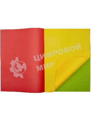 Бумага цветная Silwerhof двустор. 16л. 8цв. A4 CREATE 50г/м2 скрепка