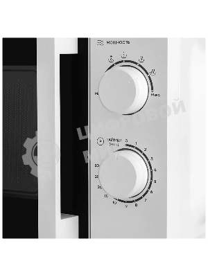 Микроволновая печь Vitek VT-MW0120 белый/серебристый, 20 л, 700 Вт, переключатели - поворотный механизм