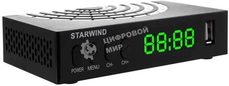 Приставка для цифрового ТВ Starwind CT-220 черный, DVB-T2, DVB-T, DVB-C, HDMI, USB 2.0 х2