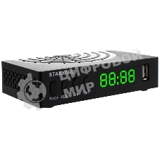 Приставка для цифрового ТВ Starwind CT-220 черный, DVB-T2, DVB-T, DVB-C, HDMI, USB 2.0 х2