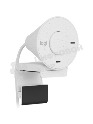 Веб-камера Logitech Brio 300 1920x1080, 30 кадр/с, USB Type-C, микрофон (шумоподавление), автоматическая фокусировка, автоосвещение, универсальное крепление белая