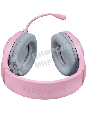 Гарнитура Redragon Hylas розовый, проводная, USB / 2 x mini jack 3.5 мм, подсветка