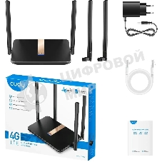 Маршрутизатор Cudy LT500D AC1200 Wi-Fi cat. 4 черный