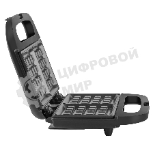 Вафельница Endever Skyline WM-22 черный, 850 Вт, на 2 вафли, автом. терморегулятор, размеры 22,6x22,4 см
