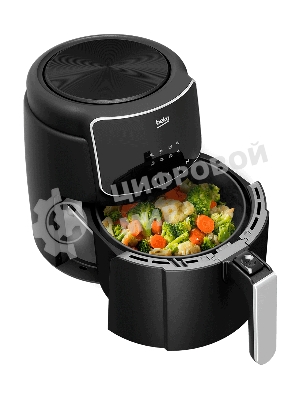 Аэрогриль Beko FRL 2244 B черный, 1500 Вт, 4.7 л, сенсор, 8 программ