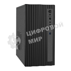 Компьютерный корпус Minitower ExeGate BAA-303MU-AAA400 (mATX, БП AAA400 с вент. 8см, 2*USB+1*USB 3.0, HD Audio, черный)