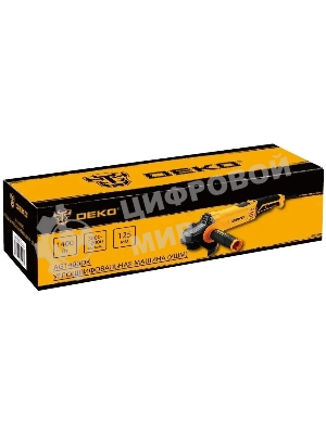 Угловая шлифовальная машина (УШМ) DEKO AG1400DK, 125мм, 1400 Вт