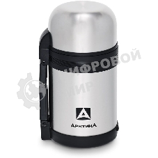 Термос Арктика 0,8 л, универсальная пробка, с ручкой + чашка, холод/тепло 18 ч, 201-800