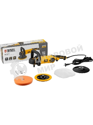 Машина полировальная Denzel CP-180, 1400 Вт, 180 мм, 0-3000 об/мин