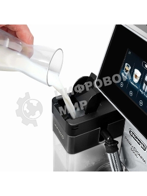 Кофемашина DeLonghi ECAM 610.75.MB металлик/черный, исп. кофе - зерновой/молотый, 2.2 л, 1450 Вт, 19 Бар