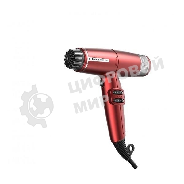 Фен GA.MA IQ LITE красный, 1600 Вт, компактный, ионизация