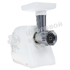 Мясорубка электрическая Ротор Альфа ЭМШ 35/250-2 белый, 1500 Вт, 0.6 кг/мин, защита от перегрузки, насадки - 4