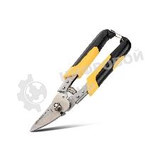 Ножницы по металлу Deli DL351215 215мм, нержавеющая сталь, прорезиненная рукоятка, возвратная пружина