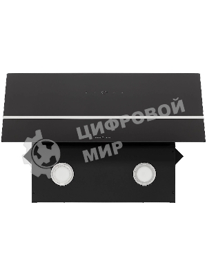 Вытяжка наклонная KRONA Bruna 600 S черный/серебристый, 59.5 см, 1300 куб. м/ч, 56 дБ