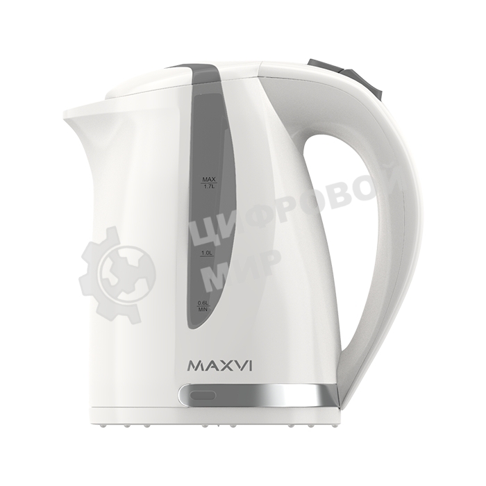 Чайник электрический Maxvi KE1701P белый/серый