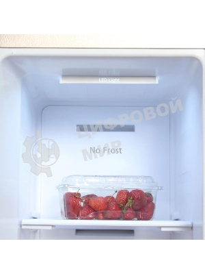 Холодильник Hyundai CS6073FV шампань трехкамерный 329/223л морозилка сбоку, No Frost, Side by Side