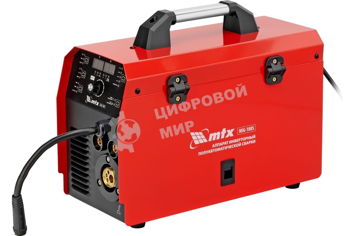 Аппарат инвертор. полуавтомат. cварки MTX MIG-180S, 180A, ПВ 60%, катушка 5 кг