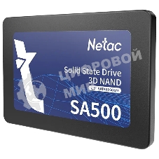 Накопитель SSD Netac SA500, 256Gb, SATA III, 2.5