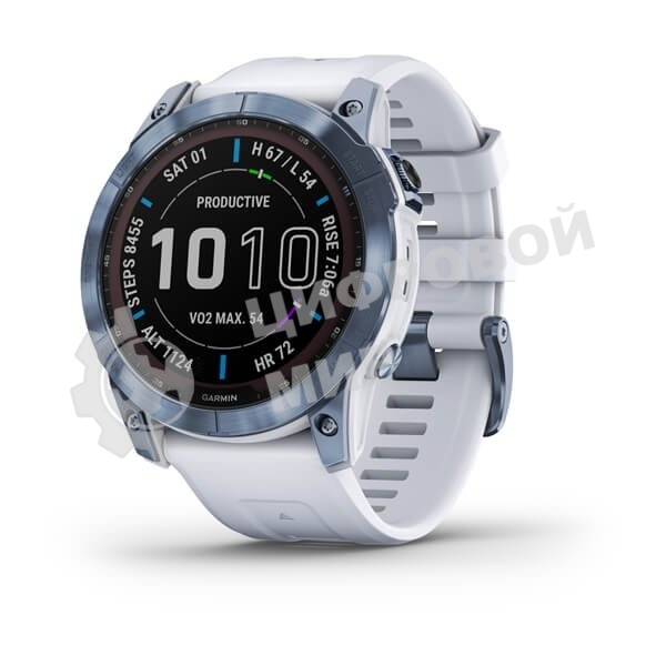 Умные часы Garmin Fenix 7x Sapphire Solar синий минерал 51мм