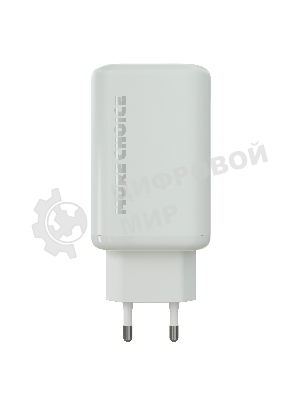 Сетевое зарядное устройство MORE CHOICE NC79 1USB+2Type-C 3.0A PD 65W быстрая зарядка белый