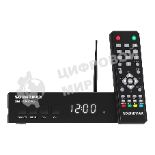 Приставка для цифрового ТВ SoundMax SM-DVBT284 черный, DVB-T2, DVB-T, DVB-C, HDMI, USB 2.0 х2
