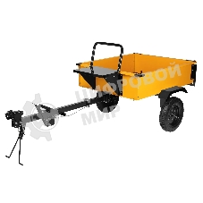 Прицеп для мотоблока Denzel TT-500, оцинк., груз. 500 кг, рег. сцепка, колеса 4.00-10, в упаковке