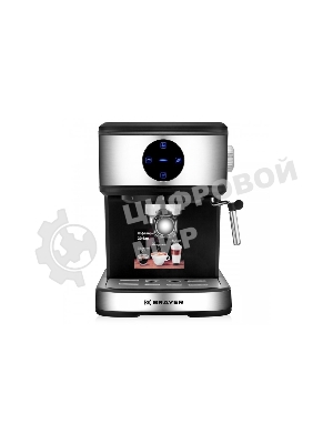 Кофеварка рожковая BRAYER BR1105, черный/серебристый, исп. кофе - молотый, 1,5 л, 800 Вт, 20 бар