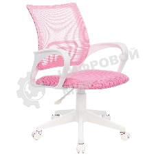 Кресло Бюрократ CH-W695NLT TW-06A TW-13A розовый, сетка/ткань, 120 кг, механизм качания