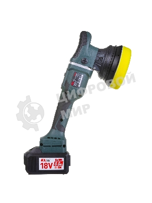 Профессиональная бесщеточная полировальная машина аккумуляторная KLPRO KLPS18B-80 (18В, Li-ion-2шт, 8.0А·ч, 125мм, М14, 2000-4800 об/мин З/У,сумка)