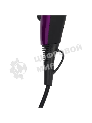Фен Polaris PHD 2077i фиолетовый/черный, 2000 Вт, компактный, ионизация