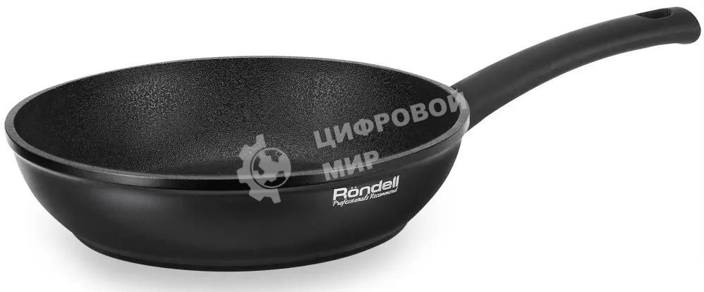 Сковорода Rondell Mustang RDA-598, 26см, без крышки, черный