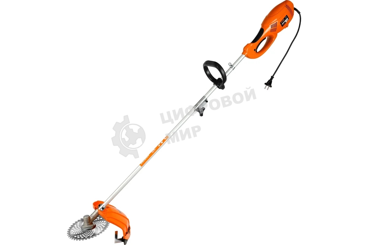 Электротриммер PATRIOT ET 1200 +нож 250304400 мощность 1100Вт, диам.диска 23см, леска 2.4мм, захват 46см