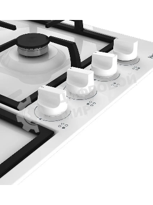 Газовая варочная панель Hotpoint HGMT 642 WH, независимая, белый