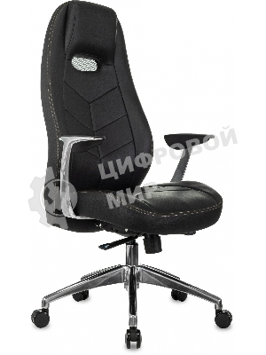 Кресло Бюрократ Zen/Black черный, кожа